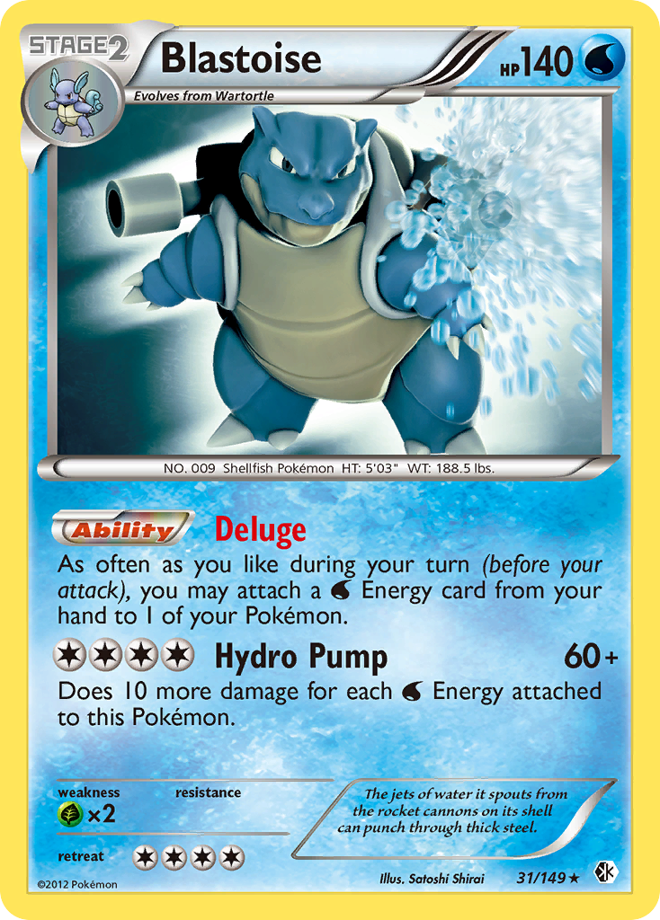 Boundaries Crossed Non - Holo Blastoise #31/149